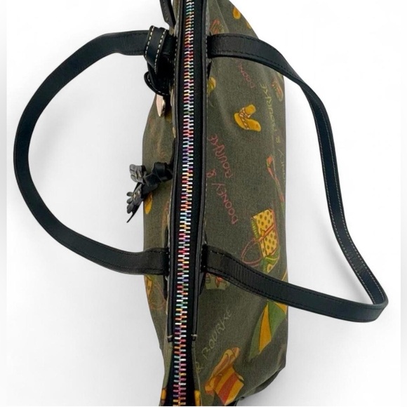 Vintage Y2K Dooney & Bourke Purse Tassels Miami Beach Satchel Boho 90’s Designer - Picture 5 of 16